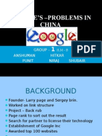Google'S - Problems in China