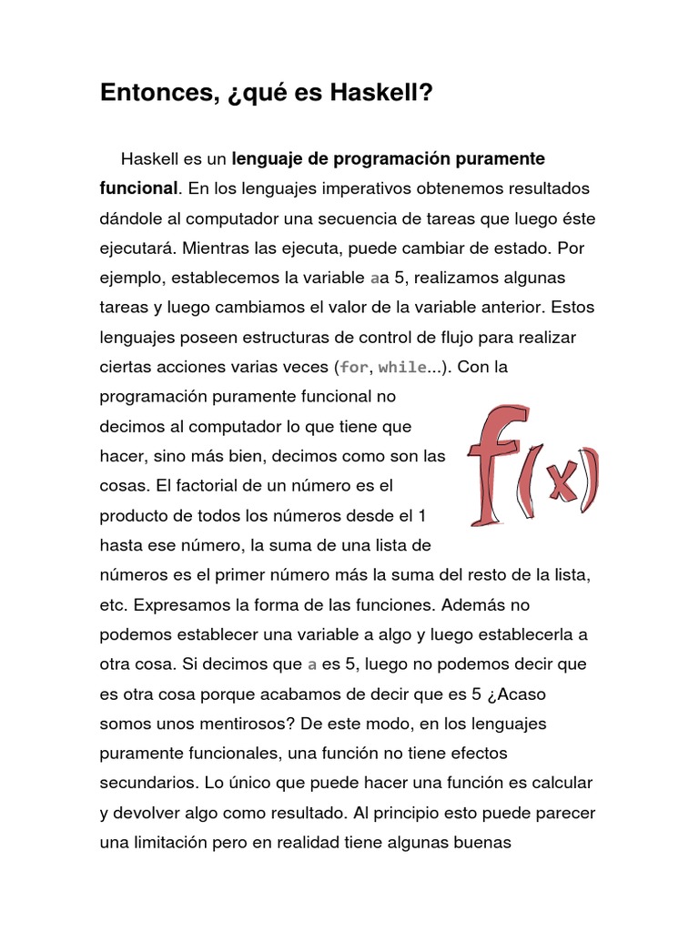 Programacion Funcional Haskell Manual 1 | PDF | Programacion Funcional ...