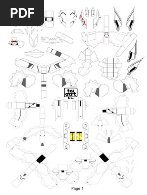 Destiny Gundam Papercraft Color Patterns by Tos-Craft