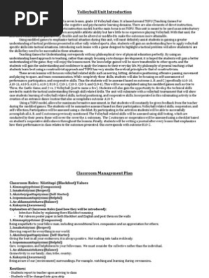 gym unit plan