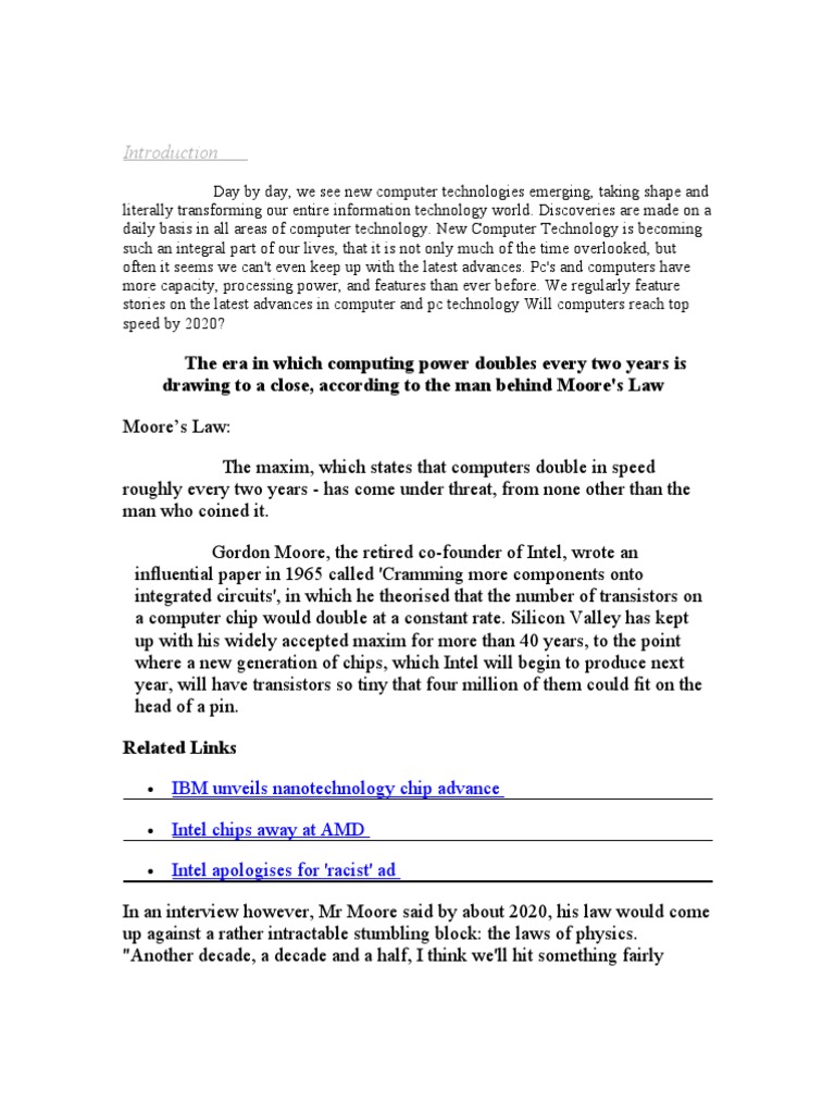 Future of Computer Technology Insights | PDF | Human–Computer ...