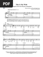 This Is My Wish (SATB)