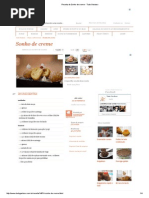 Receita de Sonho de Creme - Tudo Gostoso