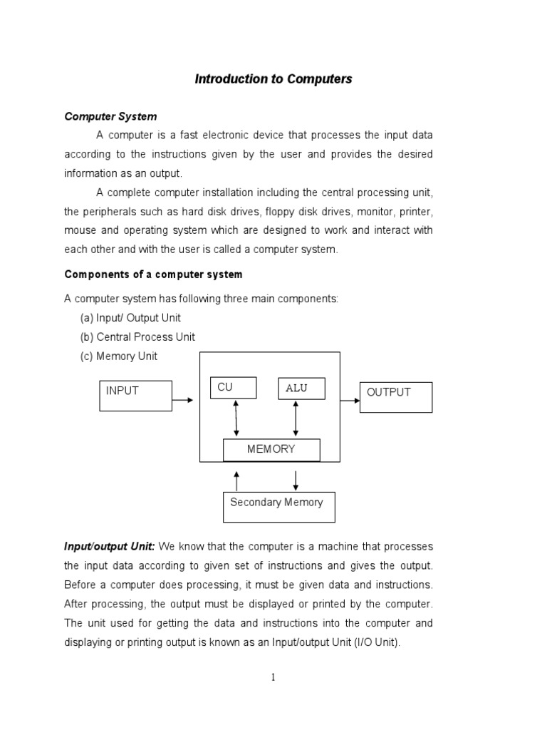 Basics of Computers | PDF | Computer Virus | Read Only Memory