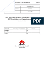  GSM BSS Network PS KPI (Success Rate of Uplink TBF Establishments) Optimization Manual