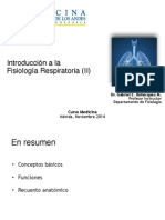 Fisiología Respiratoria II - Medicina