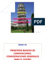 Sesión 13 Principios Básicos de Cimentaciones