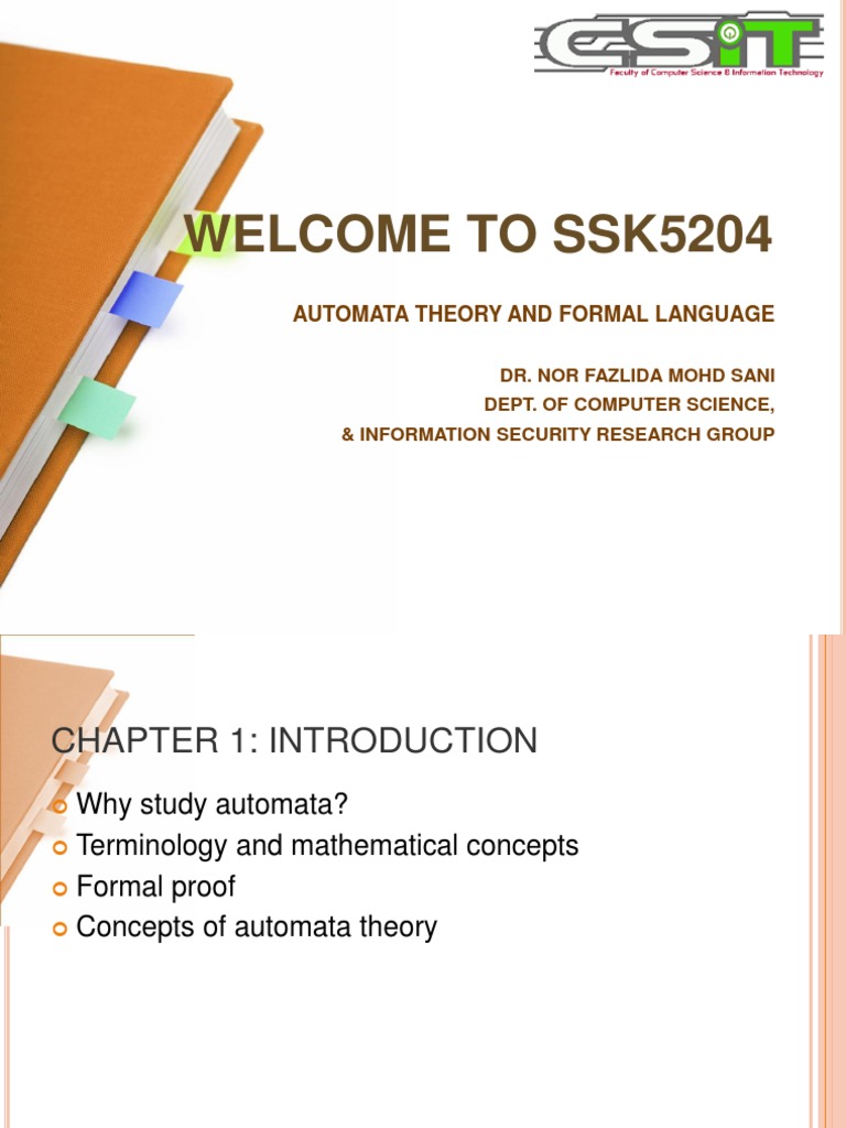 Automata Theory and Formal Language Overview | PDF | Mathematical Proof ...