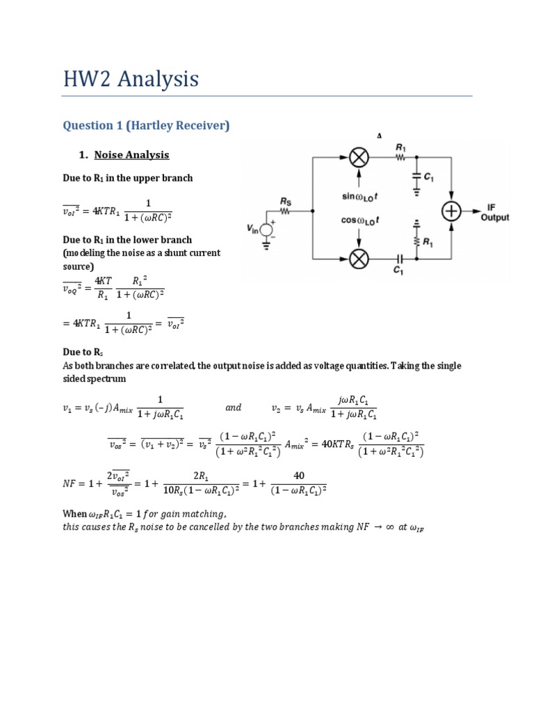 HW2 Analysis PDF | PDF | Technology & Engineering