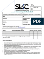 Software License Information Center (SLIC) : CID #: Ticket #