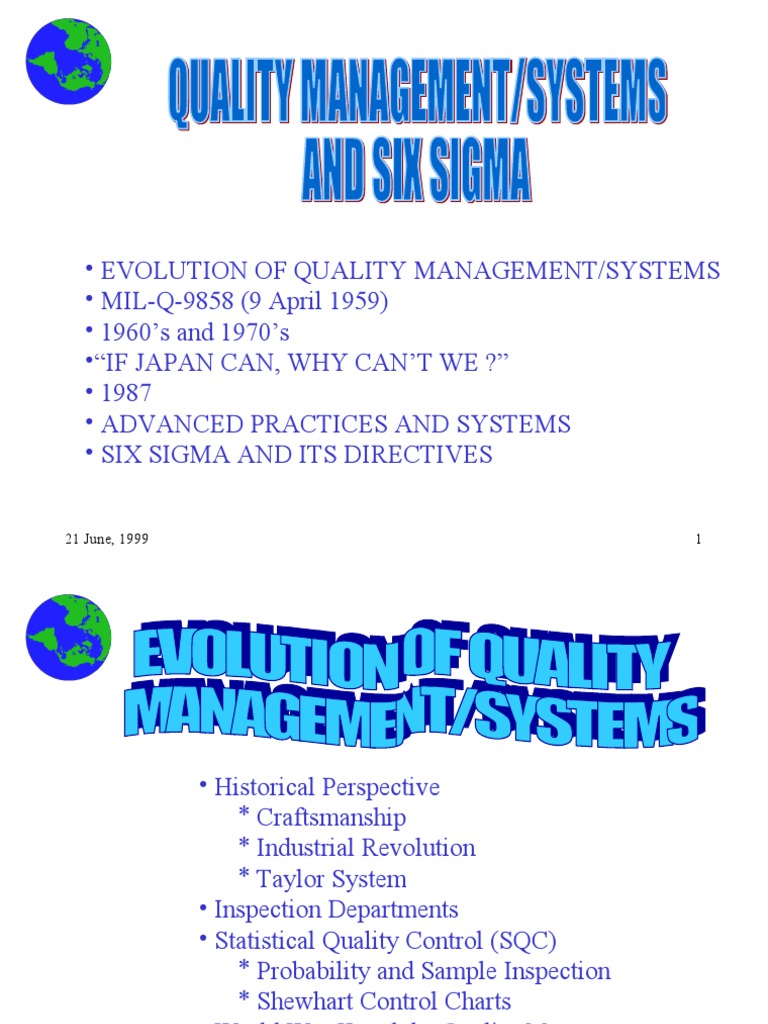 Evolution of Quality Management Systems | PDF