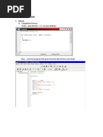 How To A) Compilation Process. Firstly, Open The Dev - C++ On Your Desktop