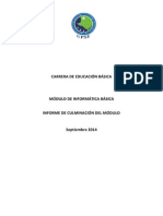 Informe de Modulo Informatica Educacion Basica 9-2