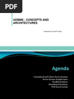 Adbms: Concepts and Architectures: Unit I