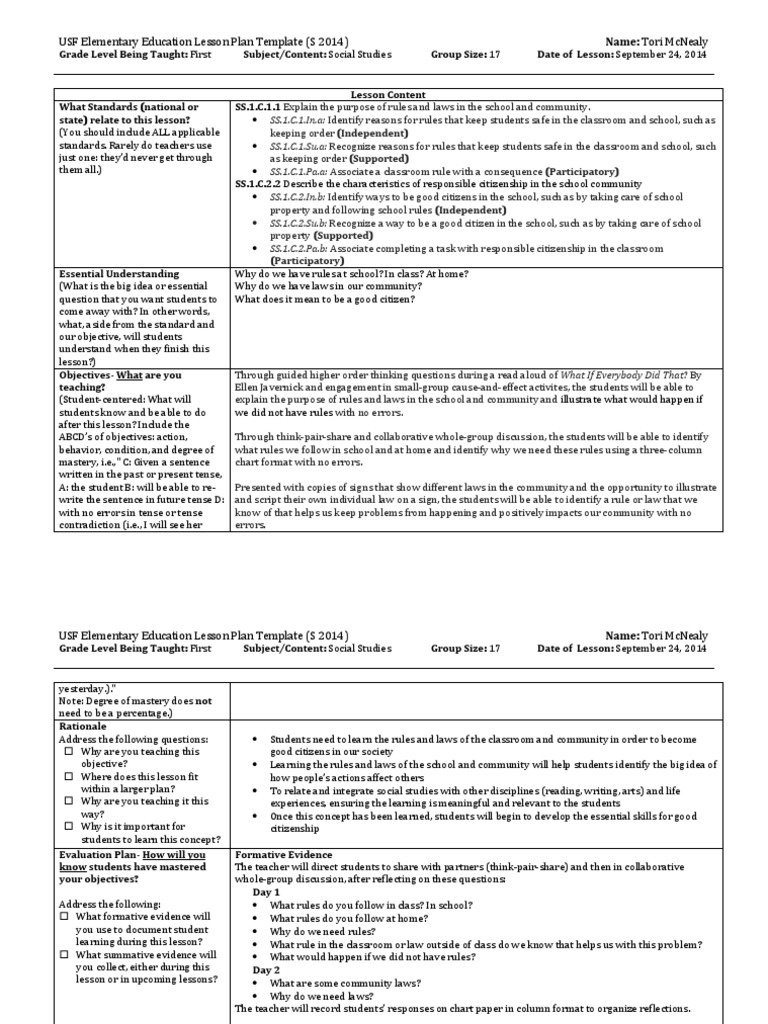 social studies Lesson Plan Lesson Free 30day Trial Scribd