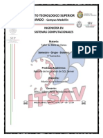 Reporte de Instalacion de SQL