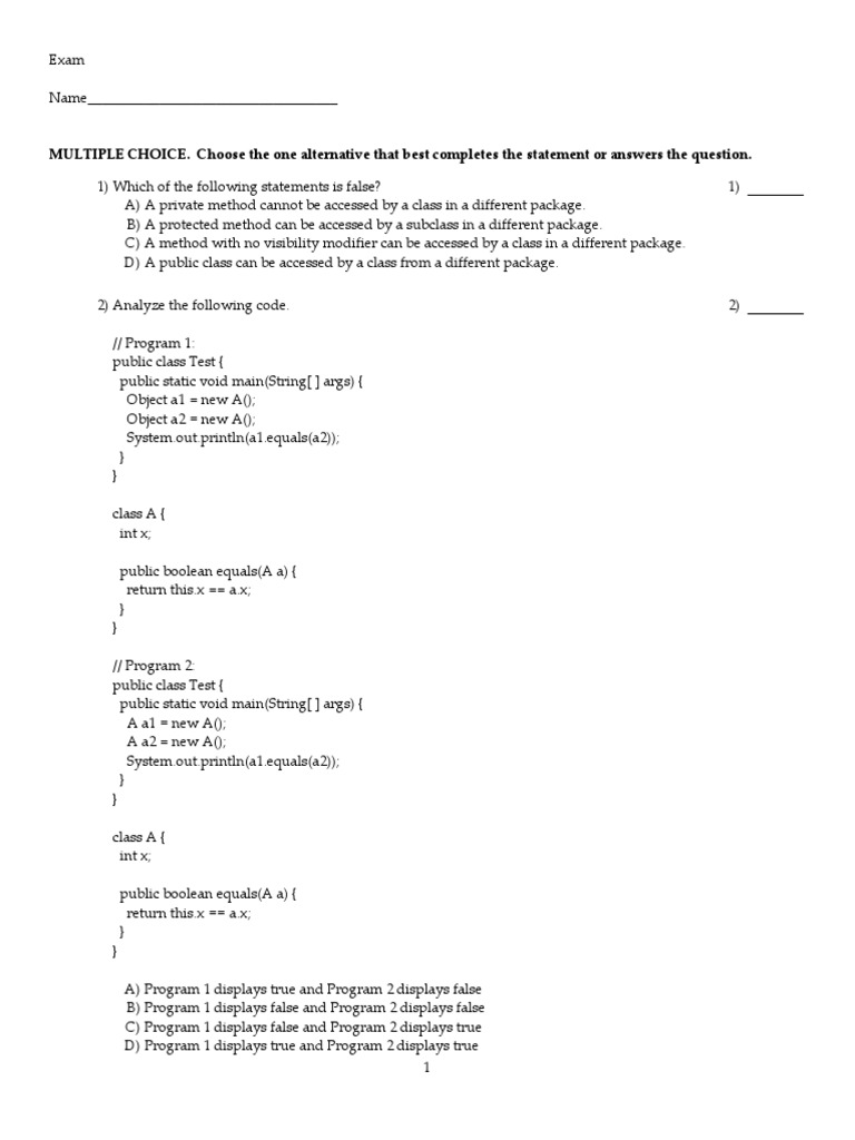 MULTIPLE CHOICE. Choose The One Alternative That Best Completes The ...