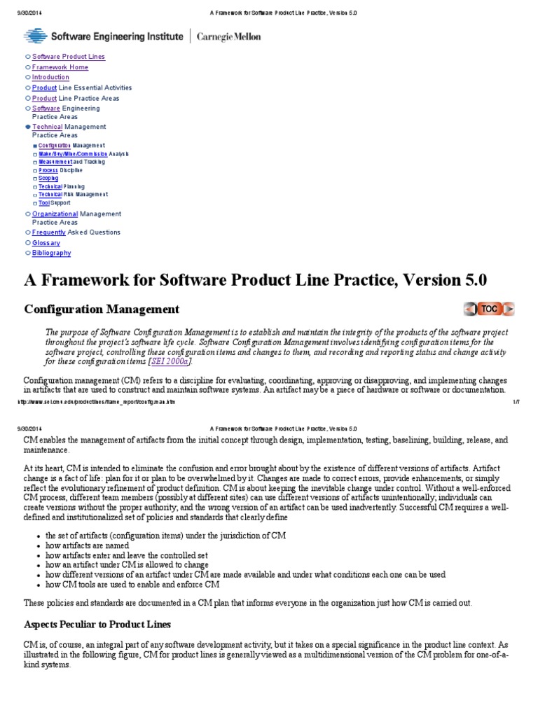 SPL - Configuration Management | PDF | Systems Engineering | Areas Of ...