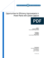 Opportunities For Efficiency Improvements in Power Plants With Carbon Capture