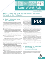 Issue Brief 4: China's Loans and ODA and The Effects On Access To Land in The Philippines