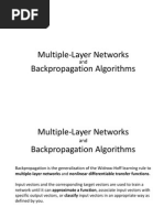 Multiple-Layer Networks Backpropagation Algorithms