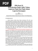Download PPh Ps 25 Penyelesaian Pajak Akhir Tahun Angsuran Pajak  Pajak Dalam LK by Padlah Riyadi SE Ak CA MM SN246953542 doc pdf