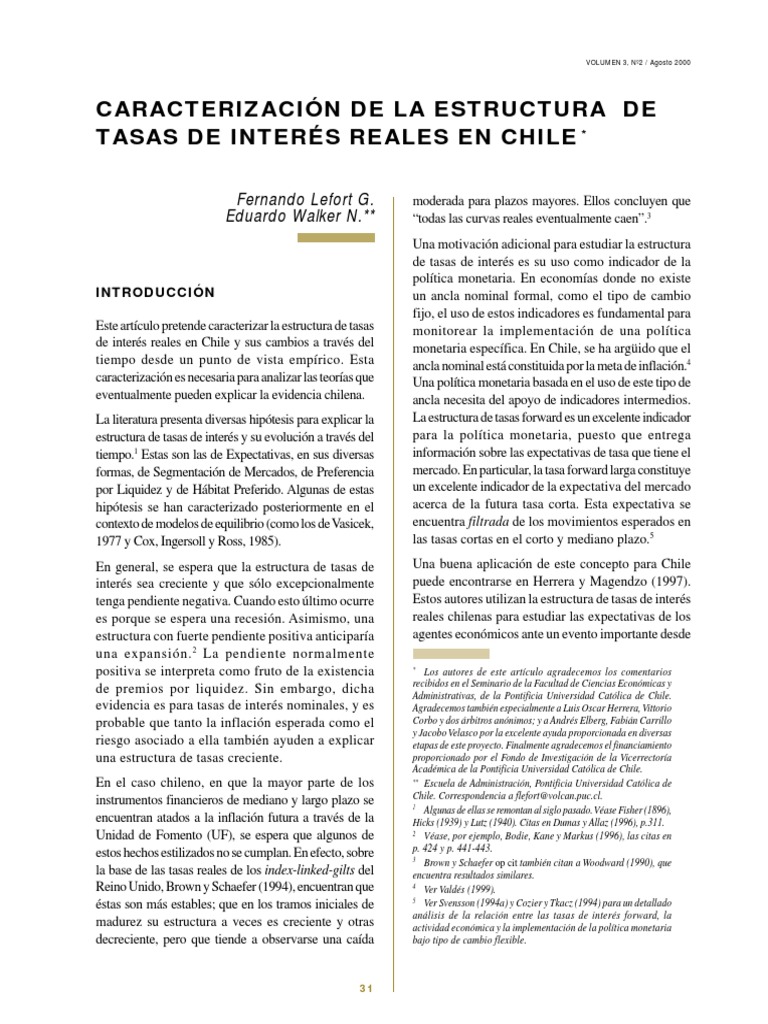 Estructuras de Tasa de Interes | PDF | Tasas de interés | Inflación