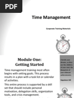 Time Management: Corporate Training Materials