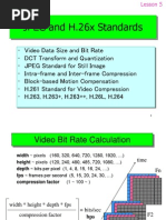 JPEG and H.26x Standards