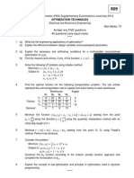 R09 Optimization Techniques Past Paper