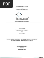 Download Summer Project Report on recruitment Process In by agr_bela SN24696423 doc pdf