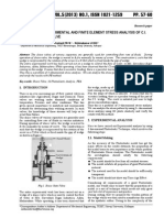 3-Dimensional Experimental and Finite Element Stress Analysis of C.I.