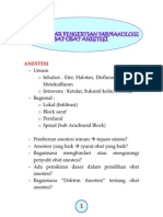 Dasar Pengertian Farmakologi Obat Anestesi