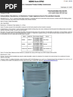 Download LG Dehumidifier Recall by Samurai Appliance Repair Man SN24697207 doc pdf