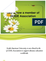 TAU Is Now Listed in GUIDE Association To Support Distance Education