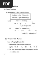 Chapter 6.3 Redox Equilibrium