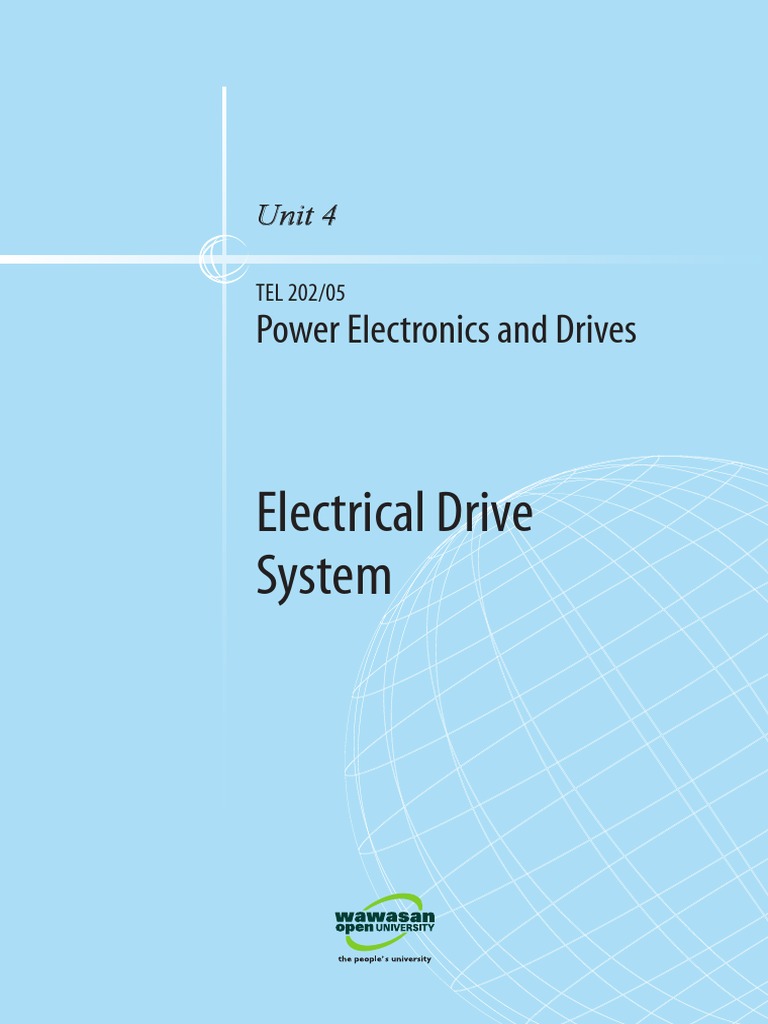 Power Electronics and Drives U4 PDF Electric Motor Power Electronics