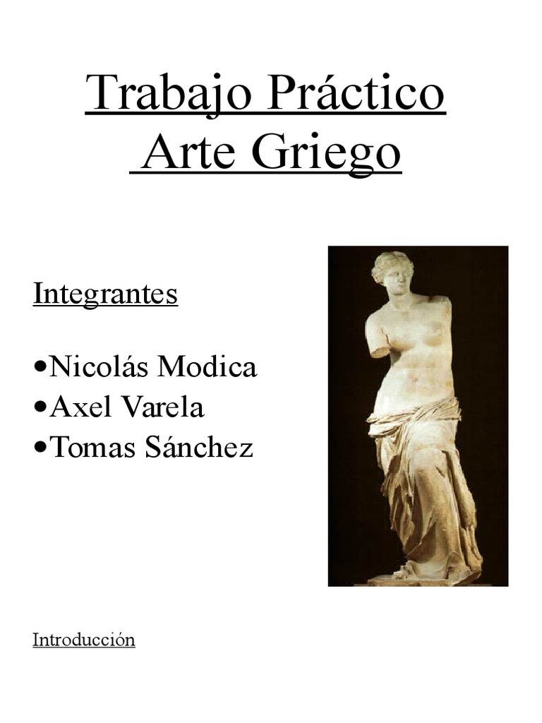 Arte Griego | PDF | Antigua Grecia | Escultura