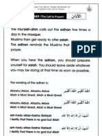Grade 1 Islamic Studies - Worksheet 3.4 - Al-Adhan (The Call To Prayer)