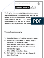 Grade 1 Islamic Studies - Worksheet 3.5 - How Do I Perform Wudhu