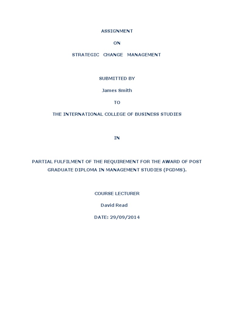 Strategic Change Management in ERP Implementation | PDF | Change ...