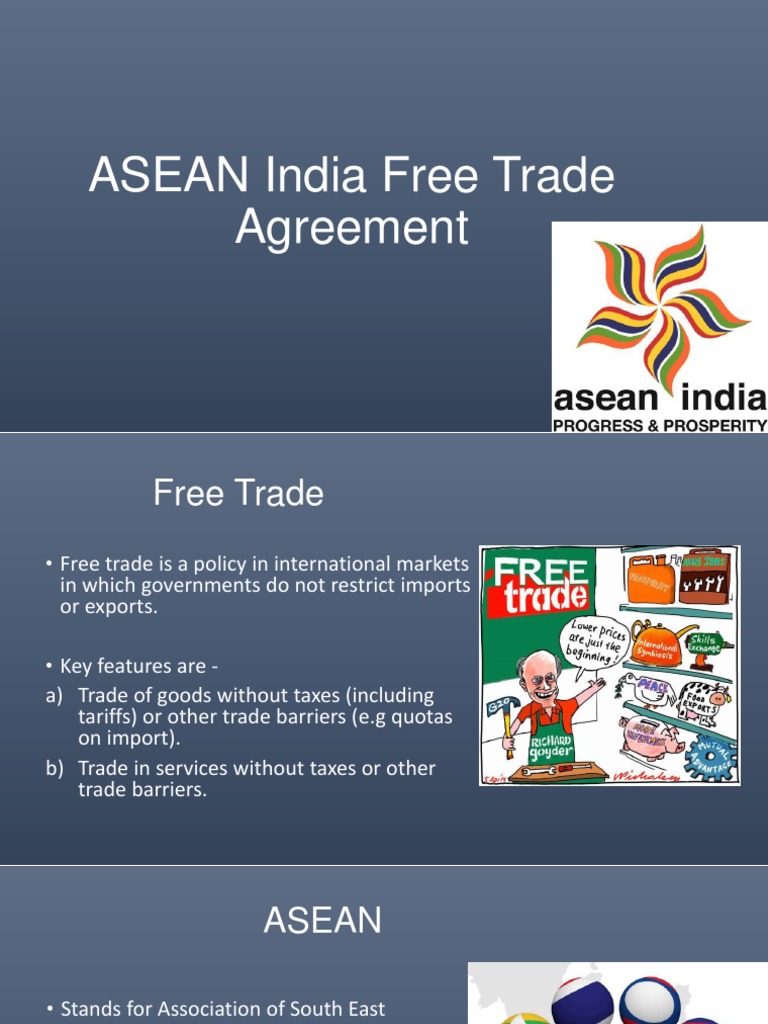 ASEAN India Free Trade Agreement | PDF | Association Of Southeast Asian ...