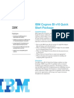 IBM Cognos BI v10 Quick Start Package