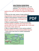 Holt Environmental Science Section 5.2, Pg. 131: Freshwater Pollution Guided Notes