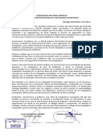 Comunicado Nacional FEMEFUM