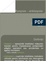 Asepsie - Antisepsie