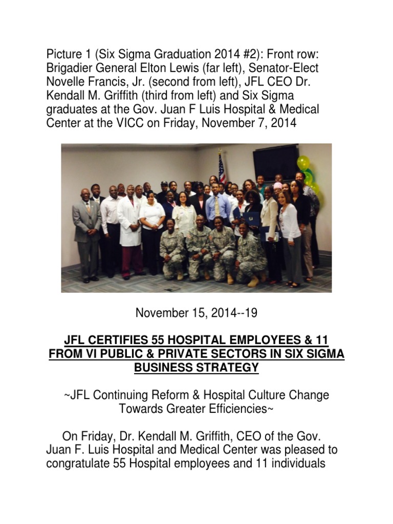 Jfl Press Release November 15 14 19 Six Sigma Business