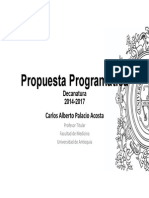 Propuesta Programática Decano Carlos Palacio 2014-2017
