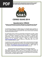 Questionario CREAS - Censo SUAS 2014