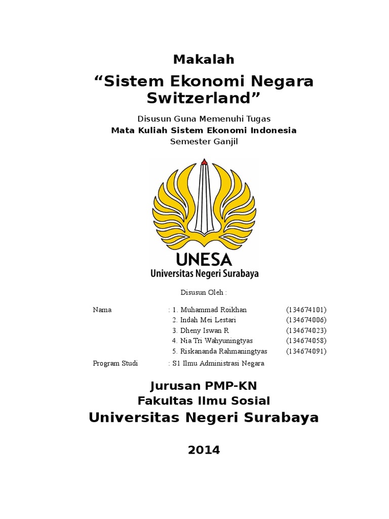 Cover Skripsi Unesa Ide Judul Skripsi Universitas